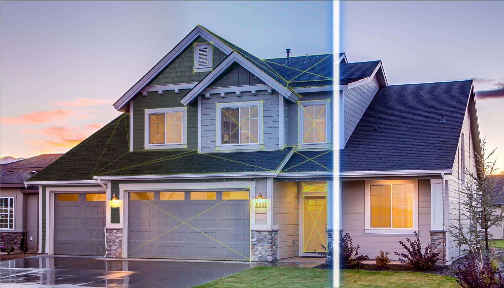 Beautiful home with premium roof design visualization