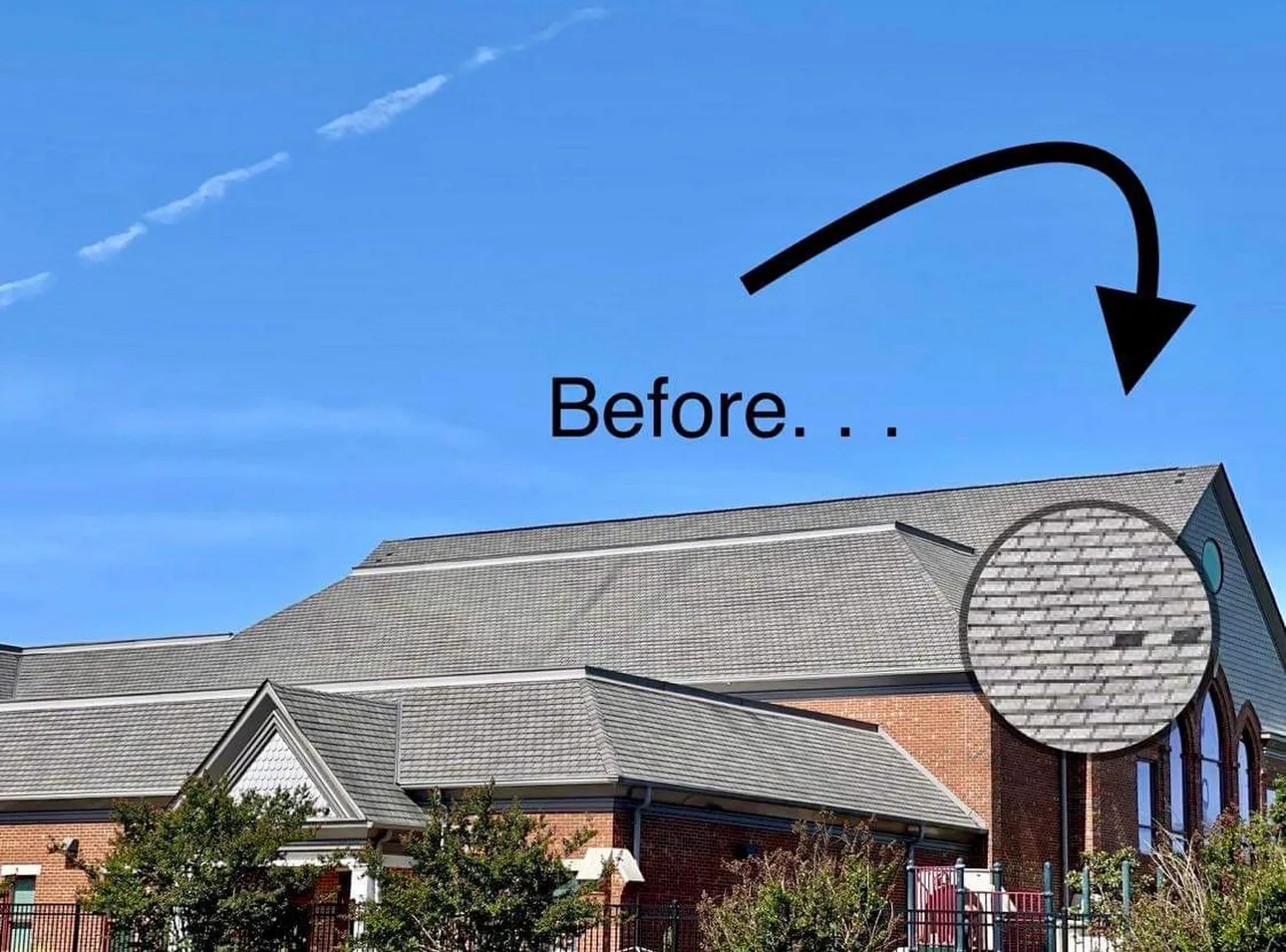 Church Roof Replacement - Before